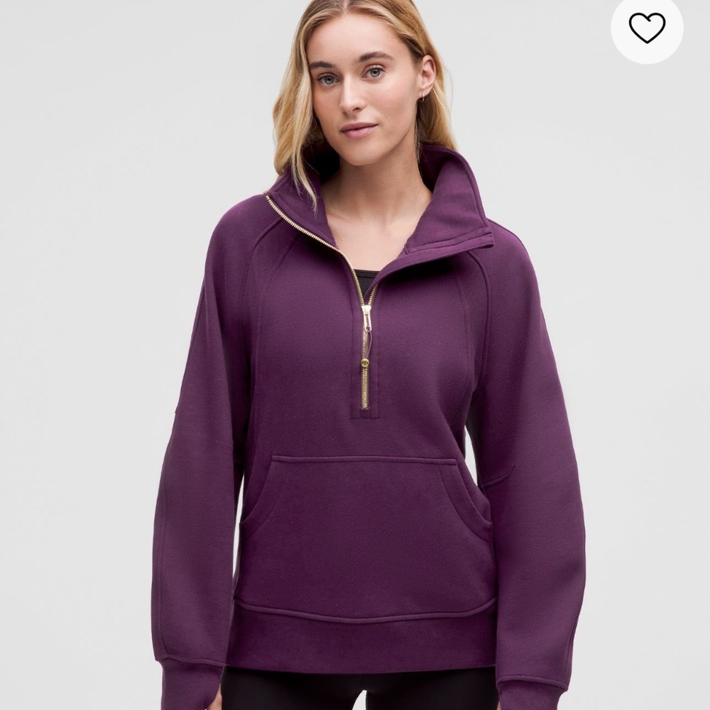 Lululemon scuba funnel neck half zip long